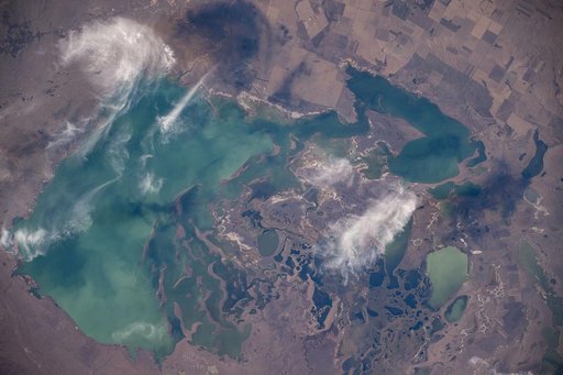 Lake Tengiz in Kazakhstan