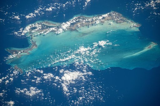 Turquoise water surrounds the Turks and Caicos Islands