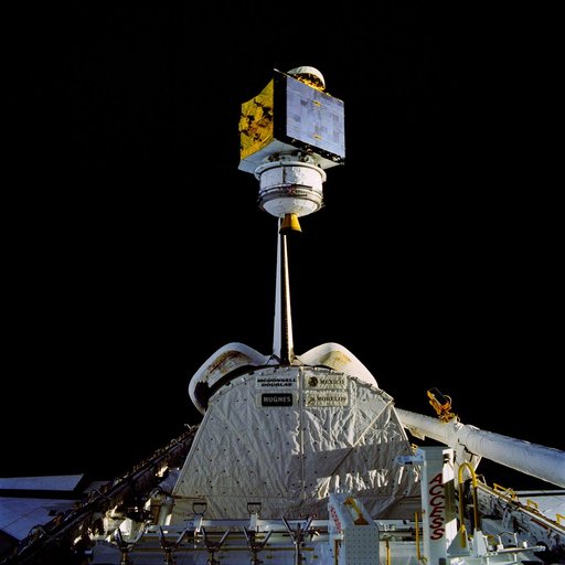 Deployment of the RCA Satcom K-2 communications satellite