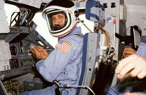 Astronaut Charles Bolden in pilots station prior to entry