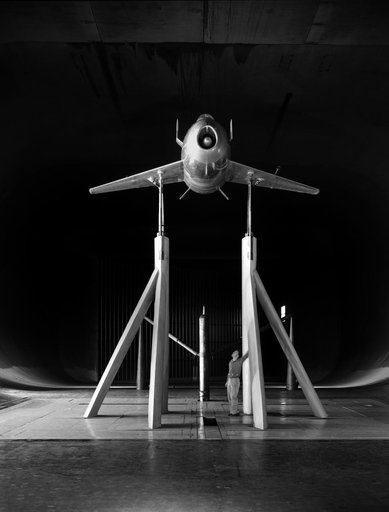McDonald XP-85 Airplane in 40x80 foot Wind Tunnel.