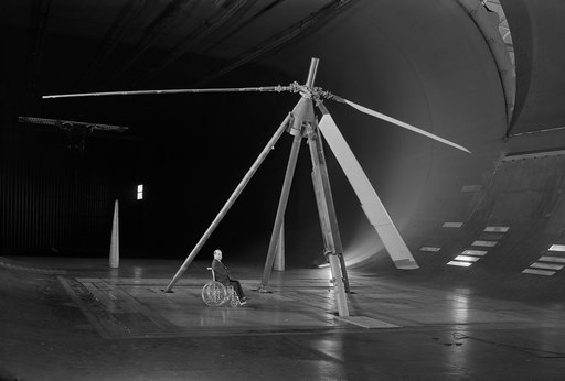 Rotor Blade Test in the NACA Ames 40x80 foot Wind Tunnel.