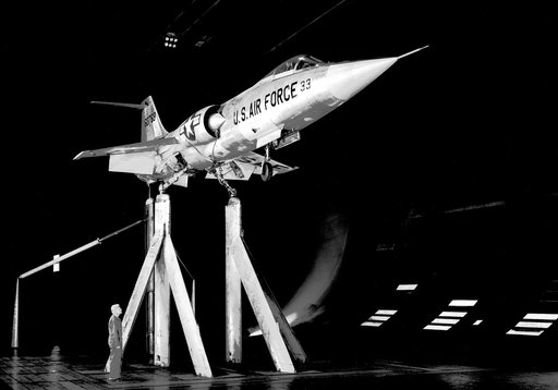 Lockheed F-104 in Ames 40x80 Foot Wind Tunnel.