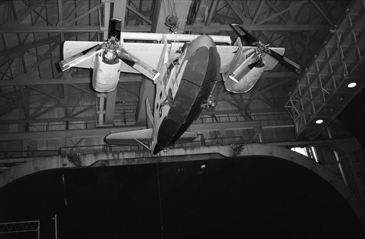 Kaman K-16 in 40x80 Foot Wind Tunnel at Ames Research Center.