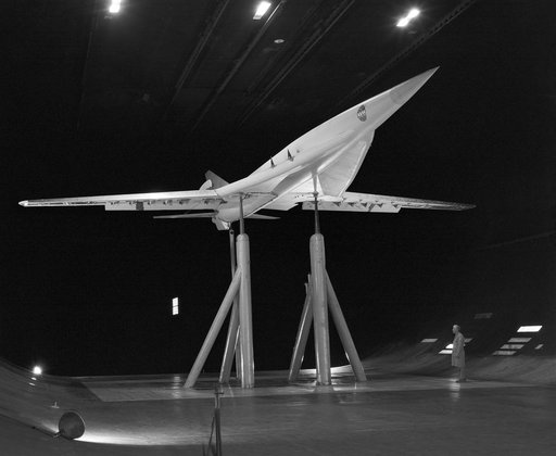 Supersonic Transport Configuration in Large scale (40x80 foot) Wind Tunnel Investigation at Ames Research Center