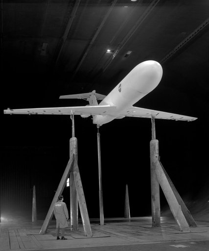 Deep Stall Model in Ames 40x80 foot Wind Tunnel.