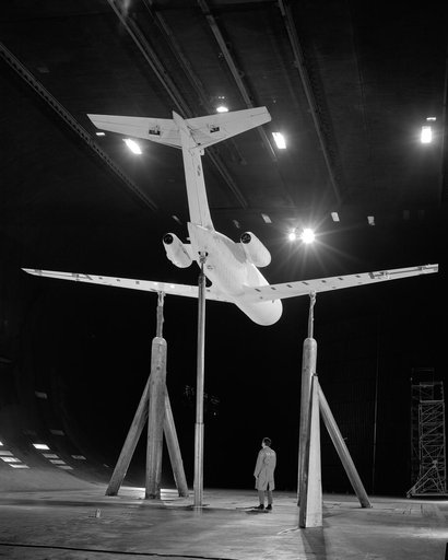 Deep Stall Model in Ames 40x80 foot Wind Tunnel.