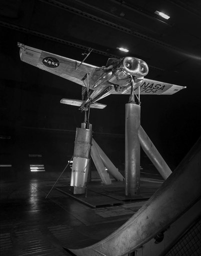 Bell VSTOL X-14 Airplane in Ames 40x80 foot Wind Tunnel.
