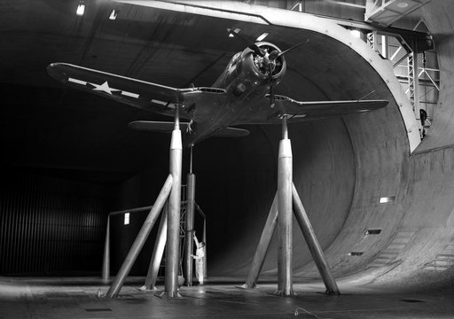 Ryan FR-1 in NACA Ames 40x80 foot Wind Tunnel.