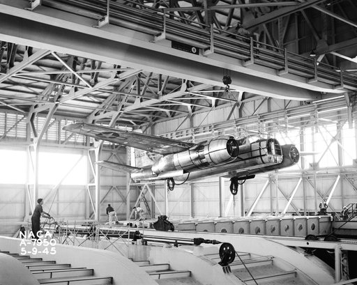 Douglas A-26B Airplane in Ames 40x80 Wind Tunnel.