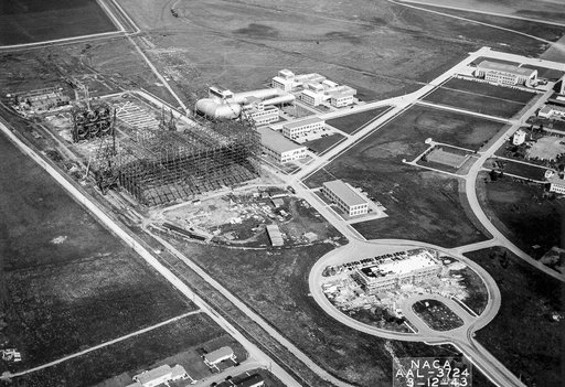 Aerial View Of The Site From The 40x80 Foot Wind Tunnel At Nasa Ames Research Center.