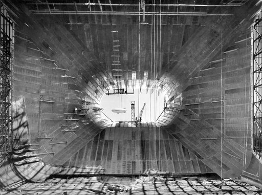 Full Scale Tunnel Motors Under Construction.