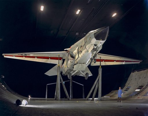 The General Dynamics/Grumman F-111B in the 40x80 Foot Wind Tunnel at Ames.