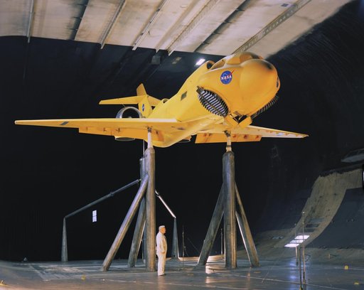 DC-9 V/STOL Transport Model in the 40x80 Foot Wind Tunnel.