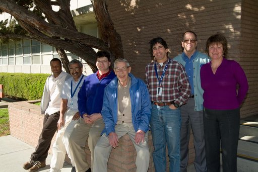 Dr. Alfred Eggers Visits the Arc Jet at Ames