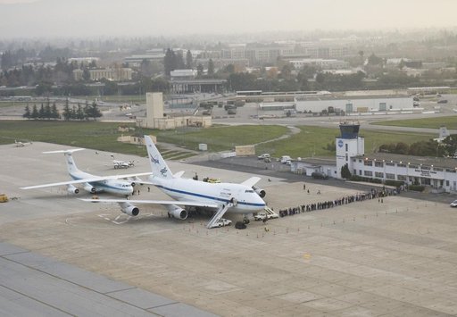 NASA's new SOFIA observatory shared the ramp with its predecessor, the now-retired Kuiper Airborne Observatory, during open house at NASA Ames Research Center