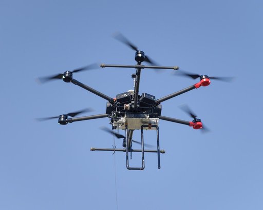 The Earth Science Unmanned Aerial System (UAS) Demonstration in the Rover Scape at NASA's Ames Research Center.