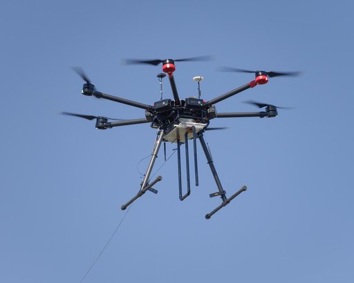 The Earth Science Unmanned Aerial System (UAS) Demonstration in the Rover Scape at NASA's Ames Research Center.