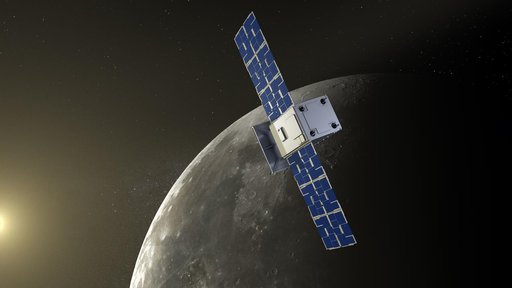 CAPSTONE in orbit near the Moon (Illustration)