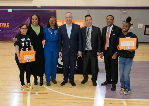 Second Gentleman Douglas Emhoff Joins NASA to Distribute STEM Ar