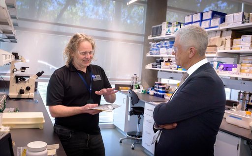Mark Clampin Tours the Bioscience Collaborative Laboratory
