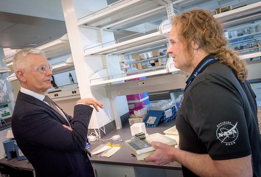 Mark Clampin Tours the Bioscience Collaborative Laboratory