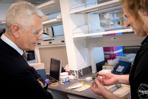 Mark Clampin Tours the Bioscience Collaborative Laboratory