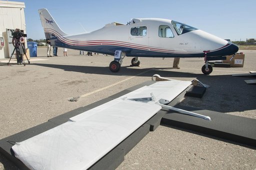X-57 Aircraft Fuselage Arrives in California