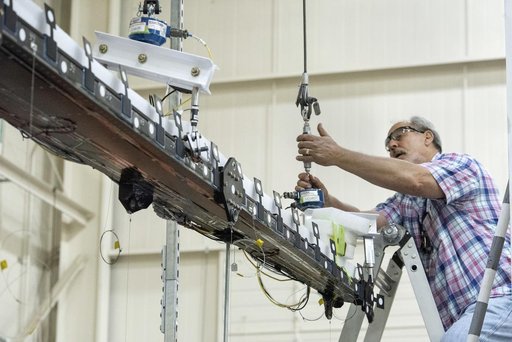 Experimental Wing Verified During Loads Testing