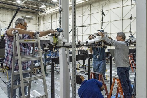 Experimental Wing Verified During Loads Testing