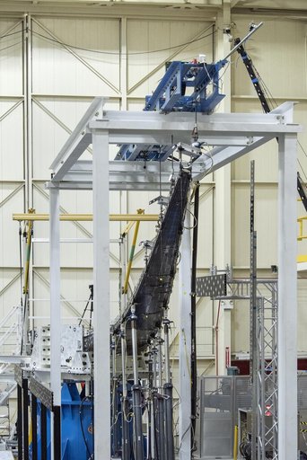 Experimental Wing Verified During Loads Testing