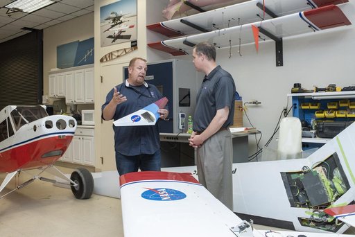 Bridenstine is inside Armstrong's Dale Reed Flight Research Lab aka "The Model Shop" used for rapid prototyping, design, fabrication, assembly and integration, modification, maintenance and operation of experimental subscale flight research vehicles