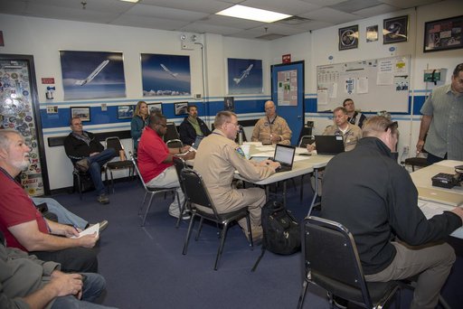 NASA QSF18 Flight Crew Briefs Test Flight