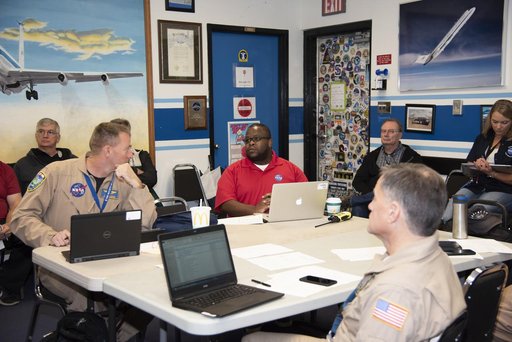 NASA QSF18 Flight Crew Briefs Test Flight