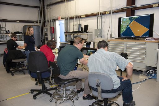 NASA Flight Operations Crew Monitors Supersonic Flight