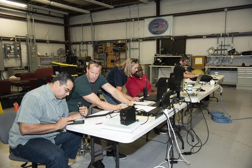 NASA Flight Operations Crew Monitors Supersonic Flight