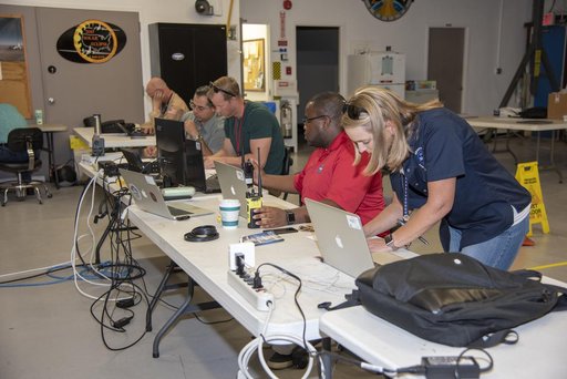 NASA Flight Operations Crew Monitors Supersonic Flight