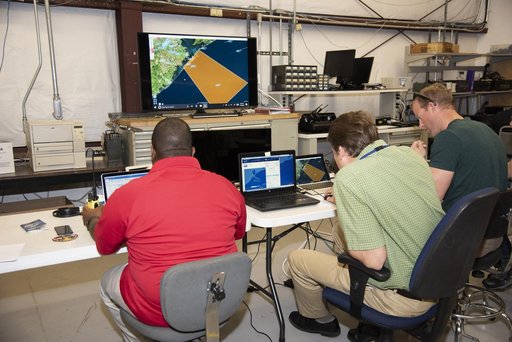 NASA Flight Operations Crew Monitors Supersonic Flight