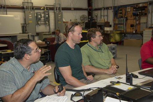 NASA Flight Operations Crew Monitors Supersonic Flight