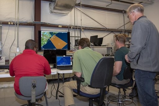 NASA Flight Operations Crew Monitors Supersonic Flight