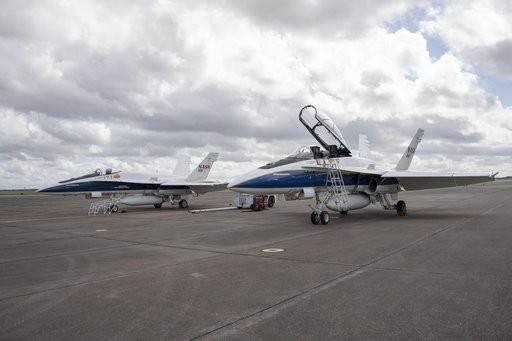 NASA F/A-18 Research Aircraft Prior to QSF18 Flight