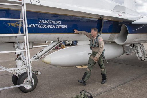 NASA F/A-18 Prepares for Supersonic Research Flight