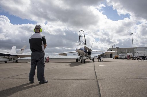 NASA Ground Crews Prepare F/A-18 for QSF18 Takeoff