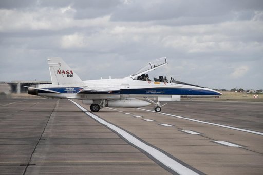 NASA Ground Crews Prepare F/A-18 for QSF18 Takeoff