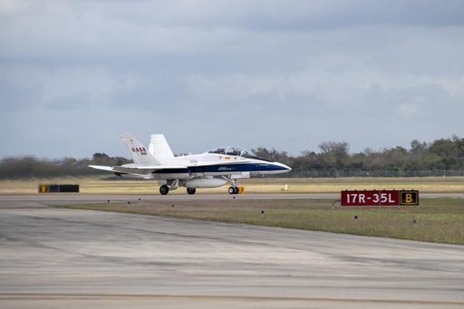 NASA F/A-18 Takes Off for QSF18 Supersonic Flight