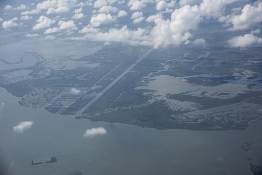 Galveston as Seen From NASA F/A-18 Following Research Flight
