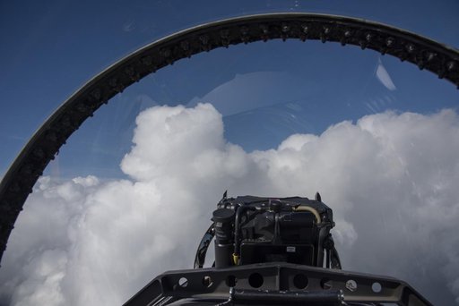 High-Altitude View from F/A-18 During QSF18 Flight Series
