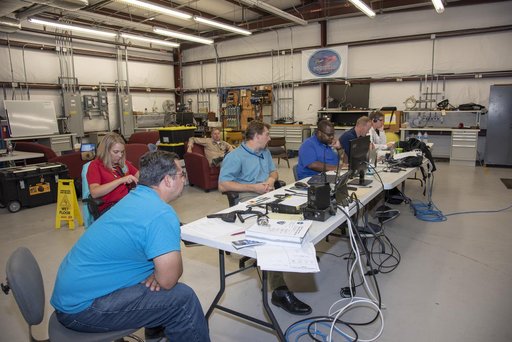 NASA Flight Operations Crew Monitors Supersonic Flight