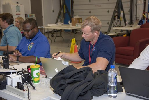 NASA Flight Operations Crew Monitors Supersonic Flight