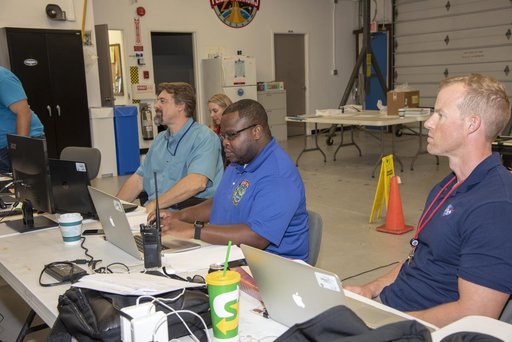 NASA Flight Operations Crew Monitors Supersonic Flight